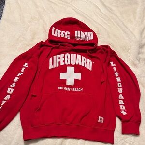 Red Lifeguard Hoodie
